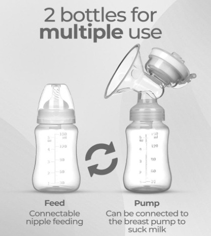 DOBLE EXTRACTOR LECHE MATERNA ELÉCTRICO disponible en Yaxa Colombia